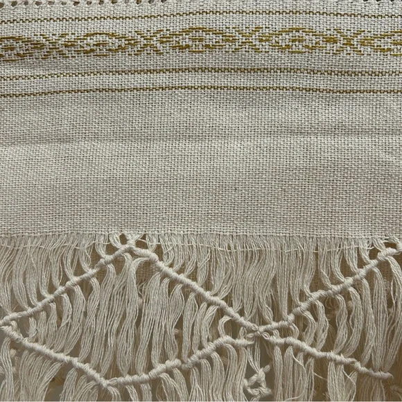 Cotton and Silk Traditional Mexican rebozo from Oaxaca. Mexican shawl, Handloom! - Picture 7 of 10